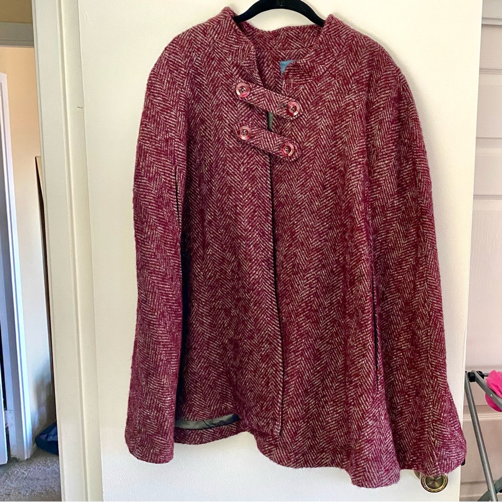 Elegant Red Women's Cape